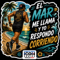 El Mar Me Llama – Running Sticker