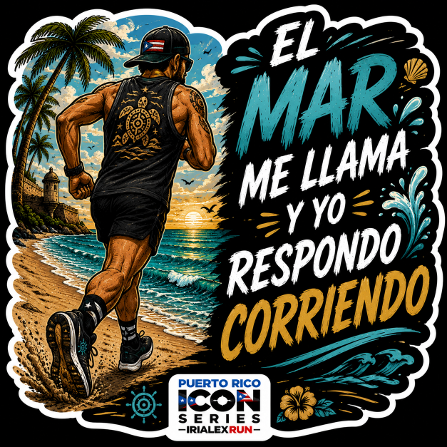 El Mar Me Llama – Running Sticker